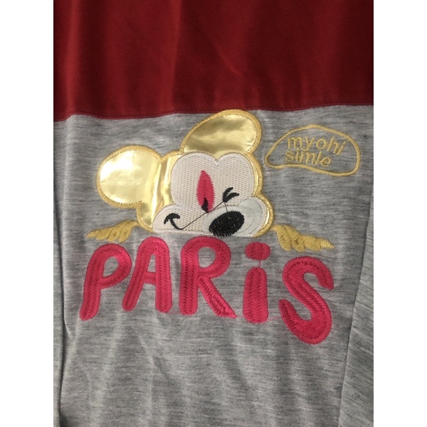 Bộ thun đỏ dài tay Christmas / Paris