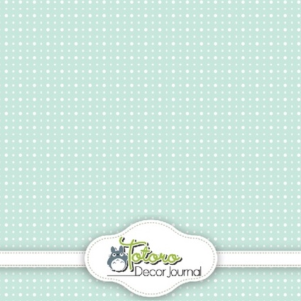Combo 8 tờ giấy nền gói quà màu xanh Mint chấm bi mini