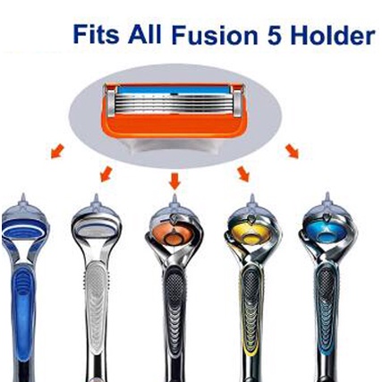 Lưỡi dao cạo râu cho nam 5 lớp an toàn tiện lợi thay thế cho Gillette Fusion 5