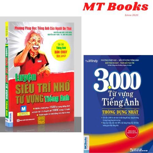 Sách - Combo Luyện Siêu Trí Nhớ Từ Vựng Tiếng Anh + 3000 Từ Vựng Tiếng Anh Thông Dụng Nhất (Dùng Kèm App)