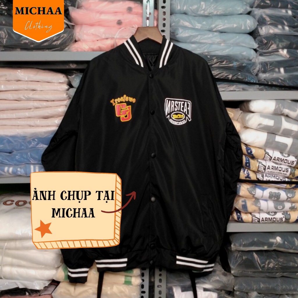 Áo Khoác Bomber Dù GJ Nam Nữ Ulzzang Unisex From Rộng Chống Nắng Jacket - MICHAA