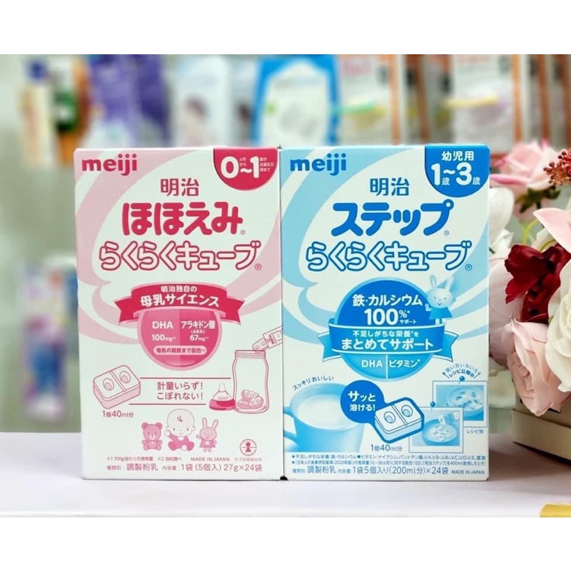 Sữa bột Meiji thanh 729gr nội địa Nhật tiện lợi cho mẹ