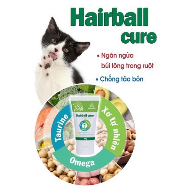 THỨC ĂN SIRO TIÊU BÚI LÔNG, HỖ TRỢ TÁO BÓN, BỔ SUNG VITAMIN CHÓ MÈO - Hairball cure