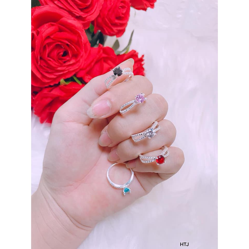 Nhẫn Bạc Đính Đá_Trang Sức Cao Cấp