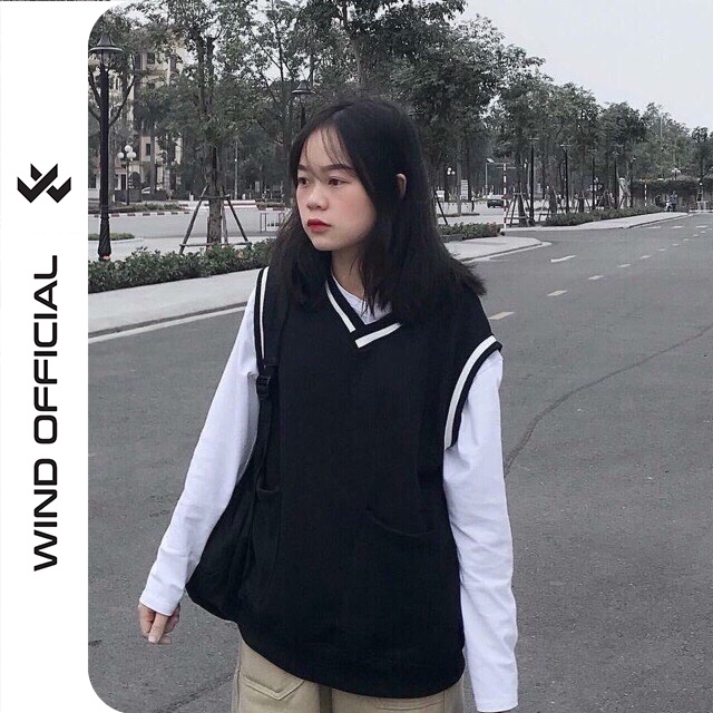 [Mã 2212FASHION30K hoàn 10% đơn 99K] Áo gile unisex WIND form rộng Gile Basic Tea nam nữ oversize phong cách ulzzang