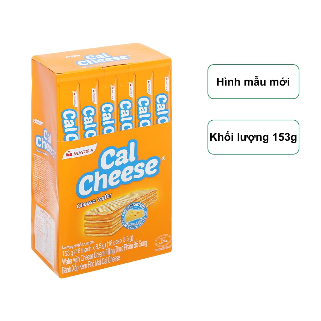 Bánh xốp Cal Cheese nhân kem phô mai 170g