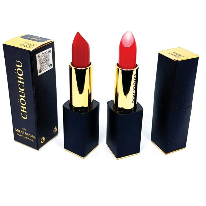 [ Mầu #07 ] ( có sẵn )SON THỎI CHOUCHOU THE GREAT DESIRE MATTE ROUGE LIPSTICK