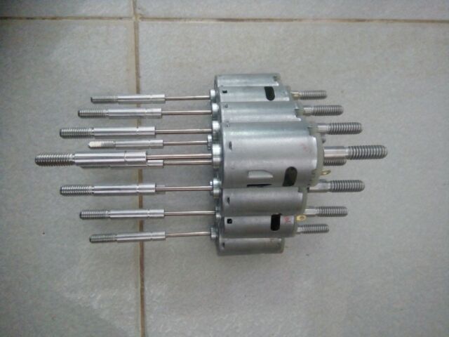 Động cơ quạt 12v DC có lắp sẵn chục quạt