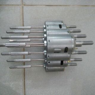 1 Động cơ quạt 545 12v DC có lắp sẵn chục quạt