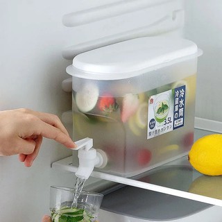 Bình Đựng Nước Có Vòi 3,5L Bình Đựng Nước Trà, Nước Trái Cây Để Trong Tủ Lạnh Tiện Lợi Đa Năng Ngăn Nắp