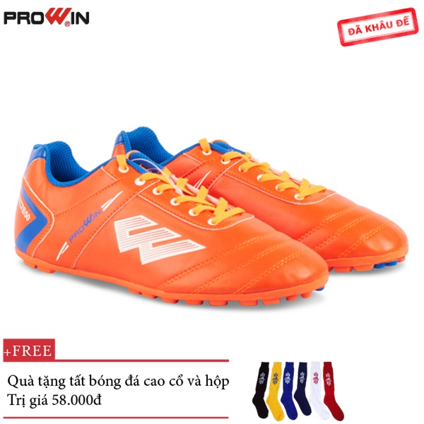 Giày Bóng Đa Bằng Da Prowin  Trẻ Em - Màu Xanh Dương (TẶNG TẤT)Thương Hiệu Việt Chất Lượng Cao