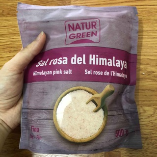 Muối hồng dạng mịn Naturgreen Himalaya 500g