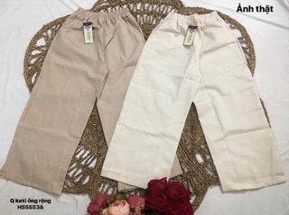 Quần kaki ống rộng (HS)