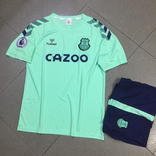 Bộ quần áo bóng đá Everton xanh ngọc sân khách 2021FLG- Đồ đá banh đẹp