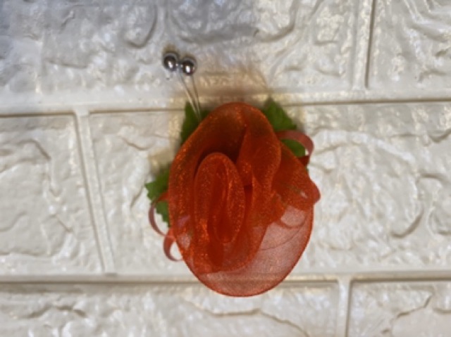 Hoa hồng voan cài áo hộp 20 bông