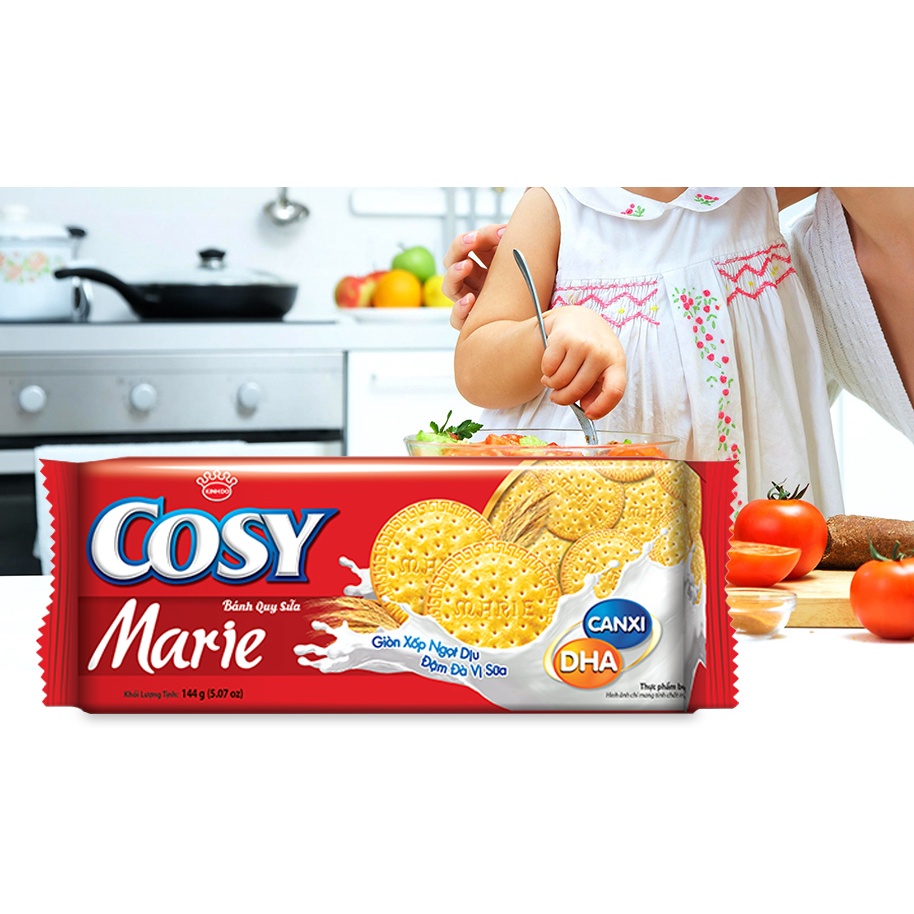 BÁNH QUY SỮA COSY MARIE GÓI 144G
