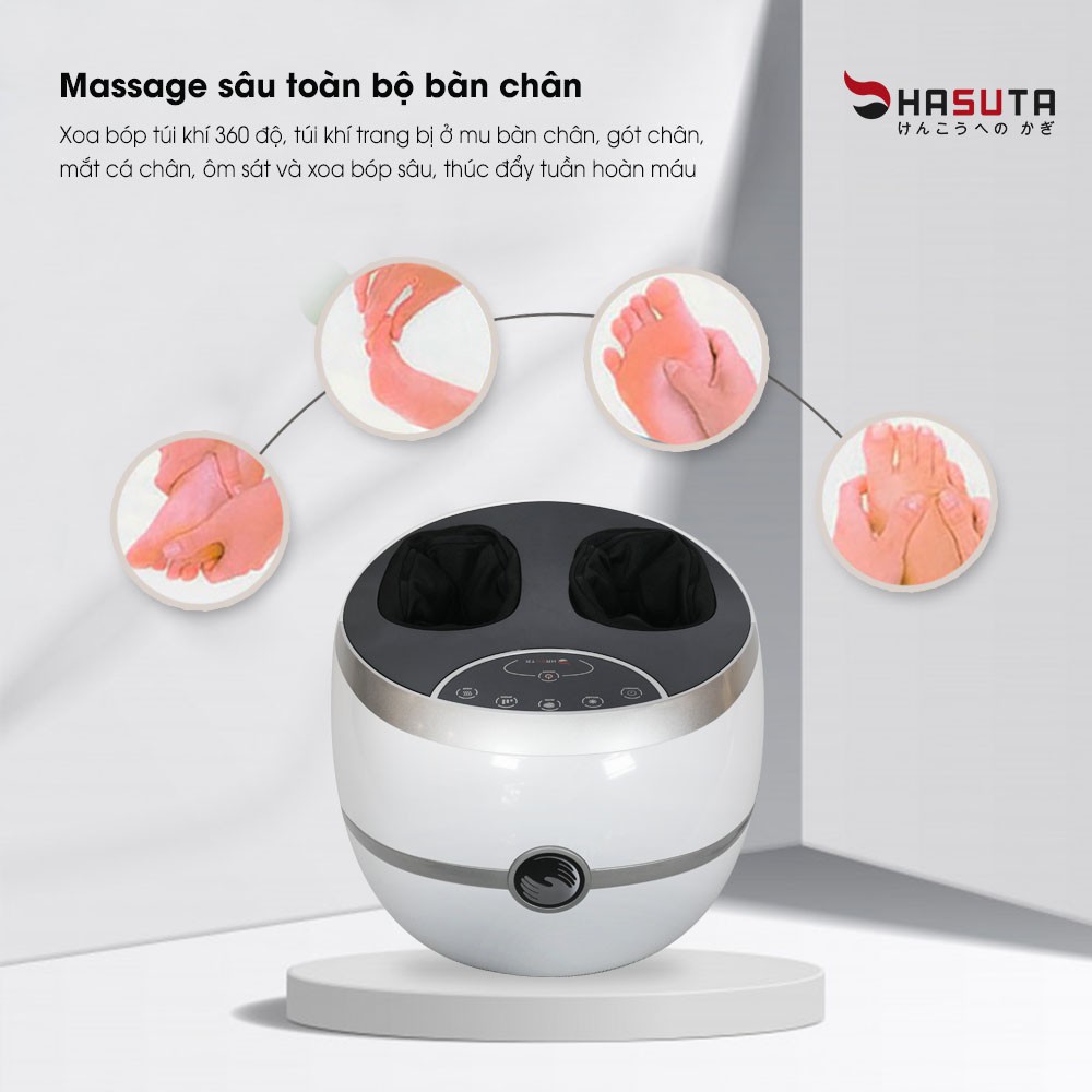 Máy massage chân Hasuta Hmf 260 hàng cao cấp, mát xa chân, xoa bóp chân ngay tại nhà, giúp thư giãn thoải mái