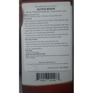 Bổ não Alpha brain