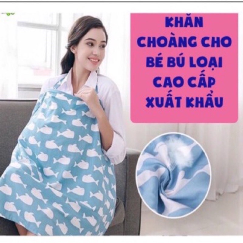 Khăn choàng cho con bú khi ra ngoài