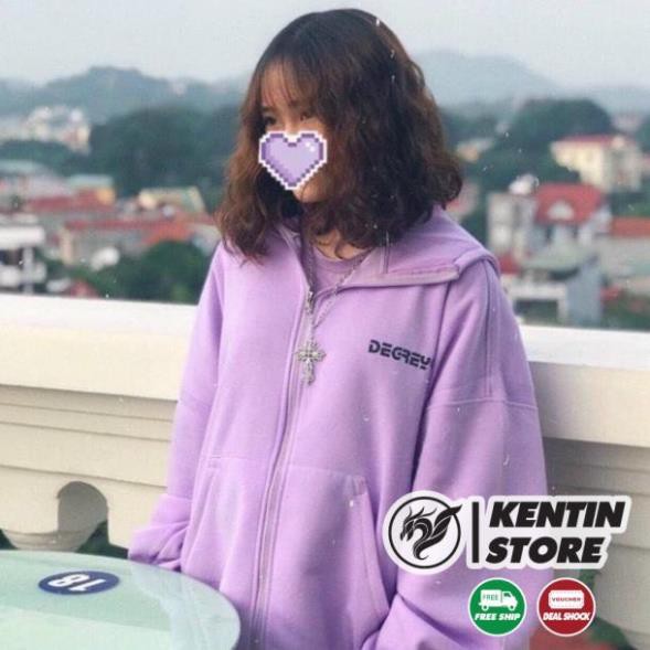 Áo Hoodie Chống Bụi ChoNam Nữ unisex Có 2 Màu Sweater Form Rộng In Hình Degrey ulzzang  | BigBuy360 - bigbuy360.vn