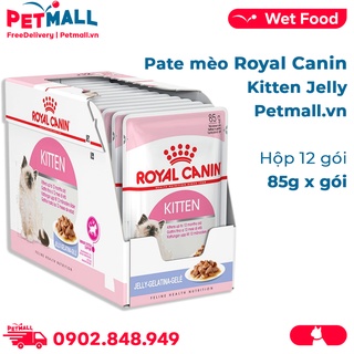 Pate mèo Royal Canin Kitten Jelly 85g - Hộp 12 gói Petmall