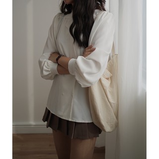 áo somi cổ vest chất mịn 3837