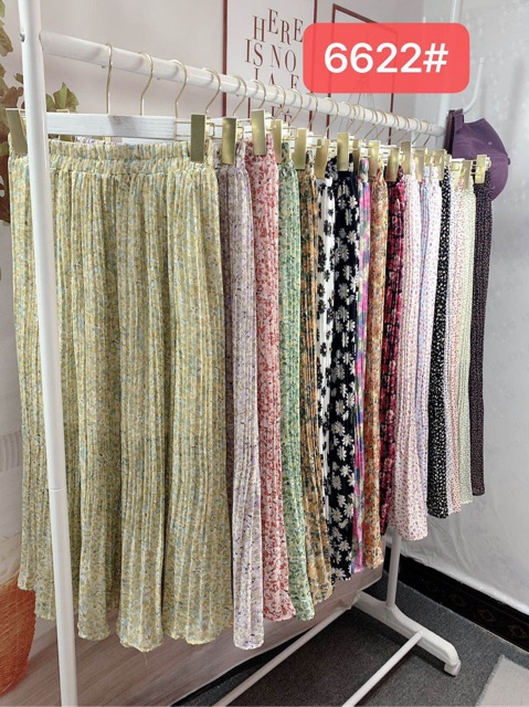 Chân váy hoa nhí vintage dập ly Ulzzang 🌸 CV6622 Hàng Quảng Châu | BigBuy360 - bigbuy360.vn