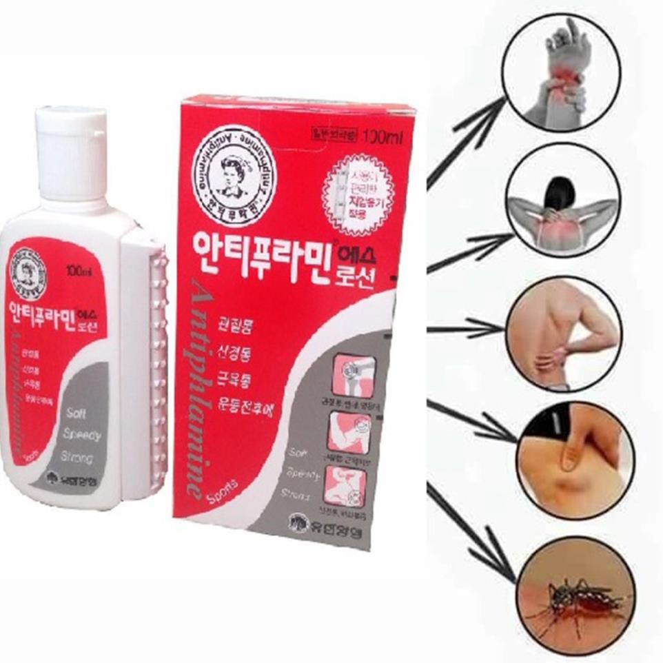 Dầu nóng hàn quốc chính hãng xoa bóp massage màu đỏ antiphlamine 100ml