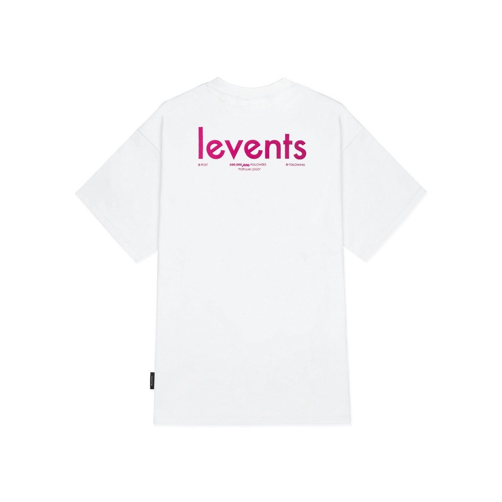 Áo Thun Local Brand Levents Trắng Chữ Đỏ Unisex Nam Nữ