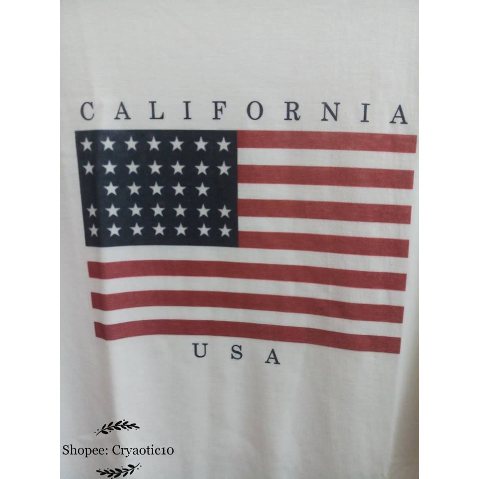 Áo tay lở hình cờ Mỹ USA quốc kì Mỹ unisex
