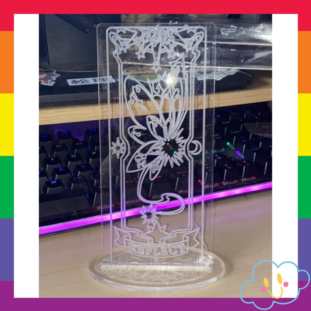 Tấm Mica Sakura Clear Card - Mặt Sau -Vàng