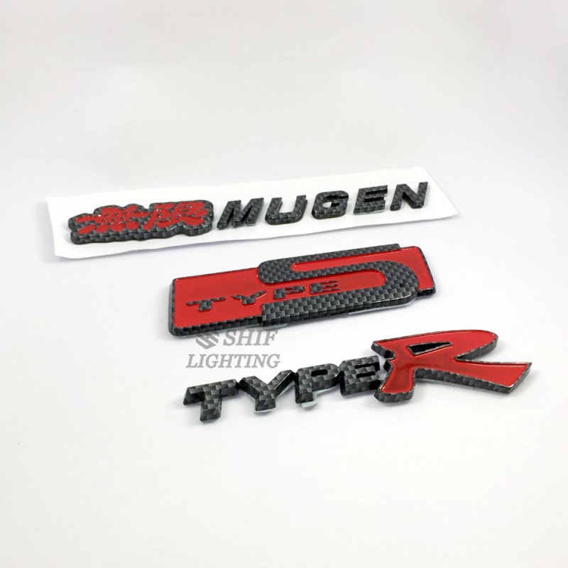 Miếng dán trang trí xe hơi Logo chữ TYPER TYPES MUGEN