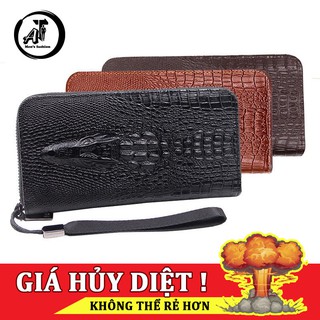 [ XẢ KHO ] Ví Dài Cầm Tay Nam PIERRE CARDIN Dập Vân Cá Sấu V04