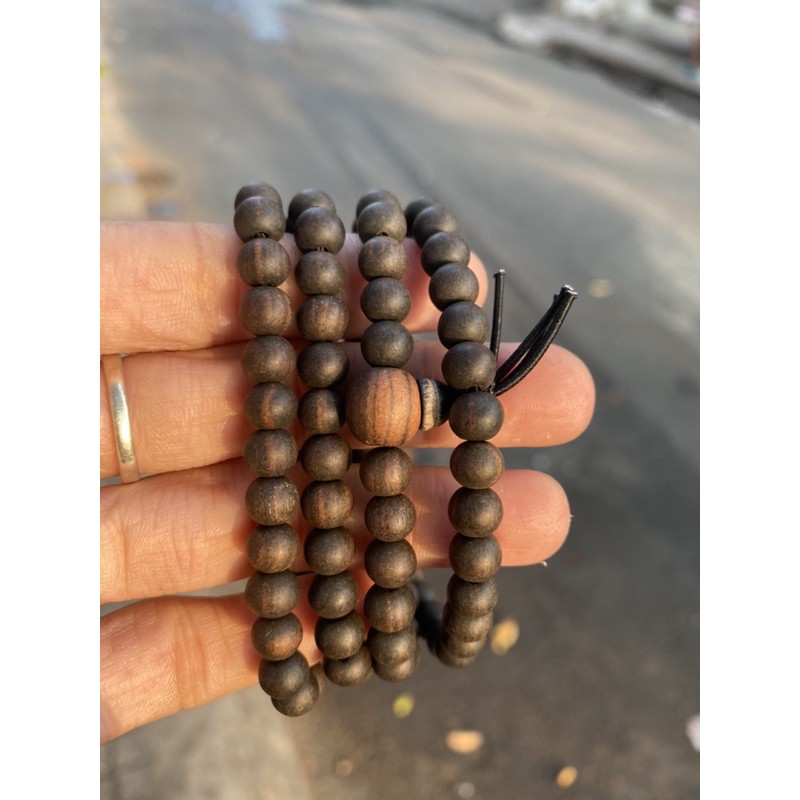 Vòng Đeo Tay Hạt Gỗ Mun Vòng Tay 108 Hạt Phật Tây Tạng