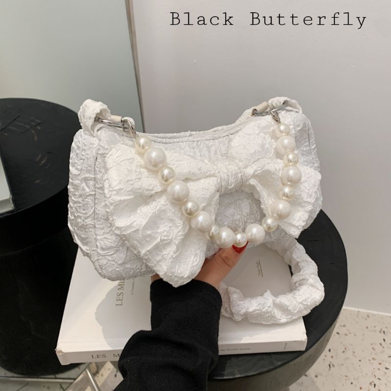 Túi đeo chéo vải sần Butterfly