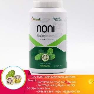 Bột trái nhàu noni nguyên chất Tâm Thành hộp nhựa 400g - Hàng xuất khẩu