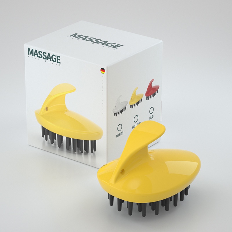 Lược gội đầu massage da đầu bằng silicon - Làm sạch sâu, giúp tăng tuần hoàn máu, giảm rụng tóc và kích thích mọc tóc