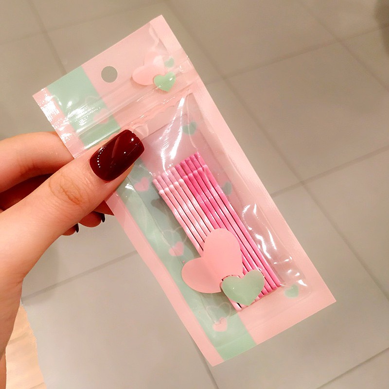Set 10 Kẹp Tăm Cho Bạn Nữ Mix Nhiều Màu Xinh Xắn