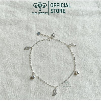 Lắc chân bạc nữ TLEE lá xinh xắn TLEE JEWELRY LC0105