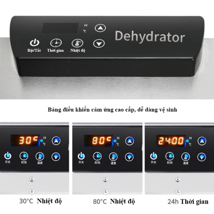 Máy Sấy Khô Hoa Quả, Thực Phẩm, Thịt 6 Tầng Sấy Inox Cao Cấp