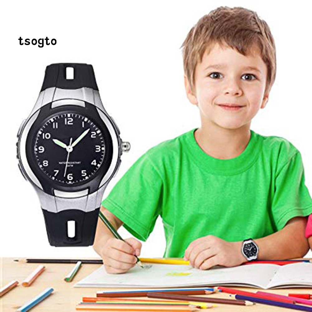 Đồng Hồ Thạch Anh Tròn Tsogto Chống Thấm Nước Thời Trang Cho Học Sinh