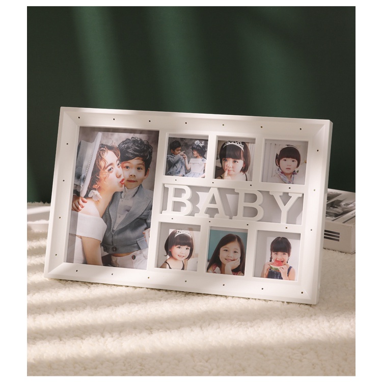 Khung ảnh để bàn tiệc đầy năm con yêu BABY khung hình đẹp