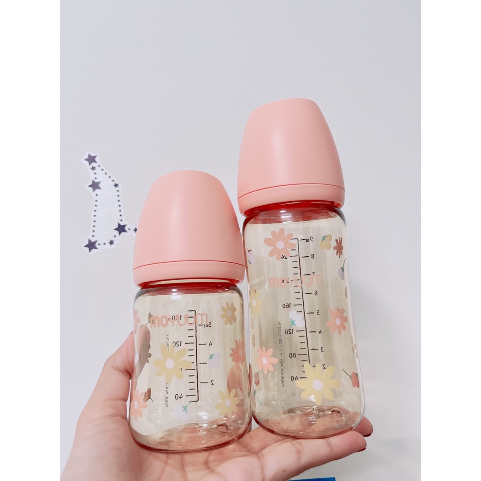 Bình Sữa Moyuum Hoa Cúc Hồng - Daisy Limited Edition 2022 Hàn Quốc size 170ml/ 270ml