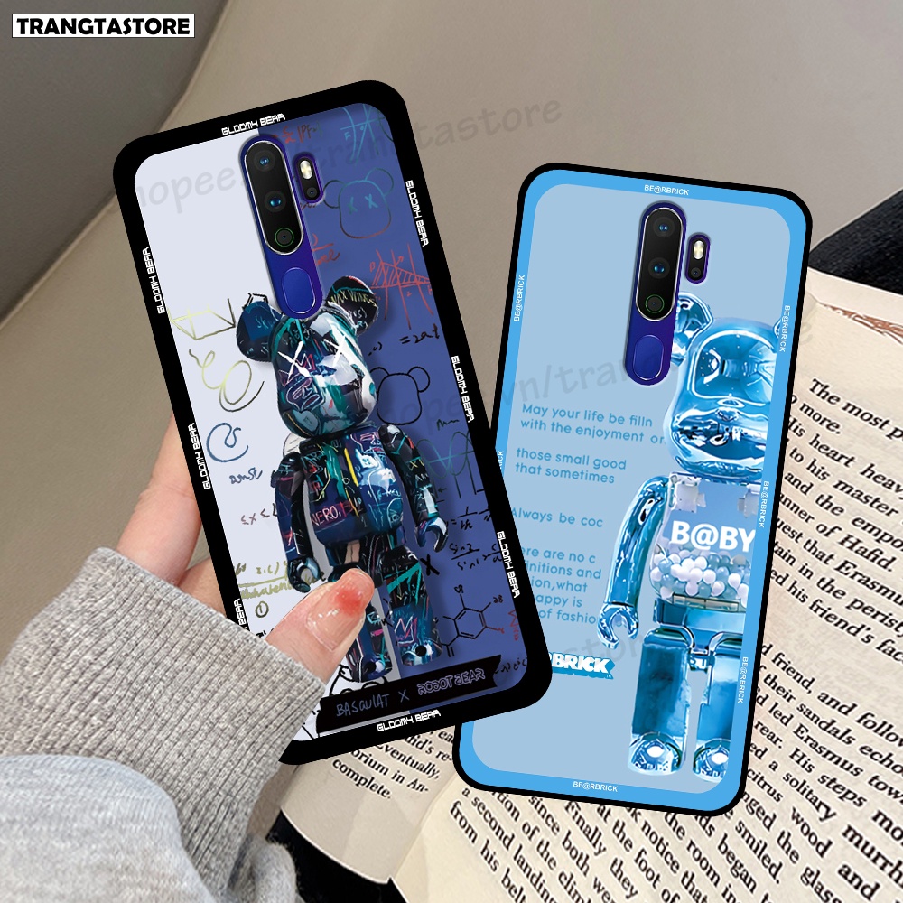 Ốp Oppo A5 2020 / A9 2020 / A11 2020 in hình gấu Bearbrick,Mountain,xanh,đen,đỏ giá rẻ