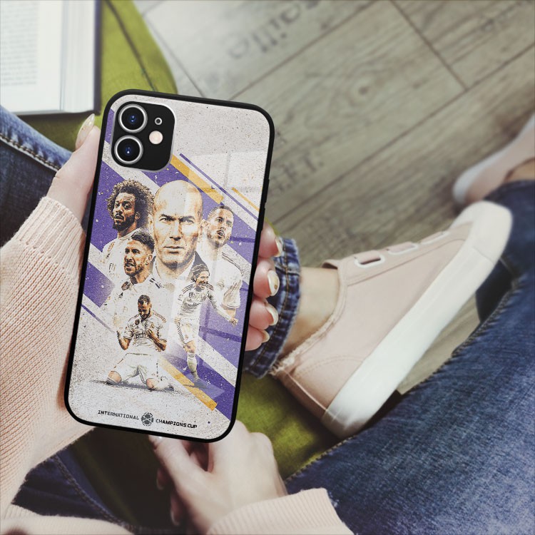 Ốp lưng kính GOGO Zidane và Real Madrid Iphone 7 - Iphone 12 pro max OK-FOO20010216