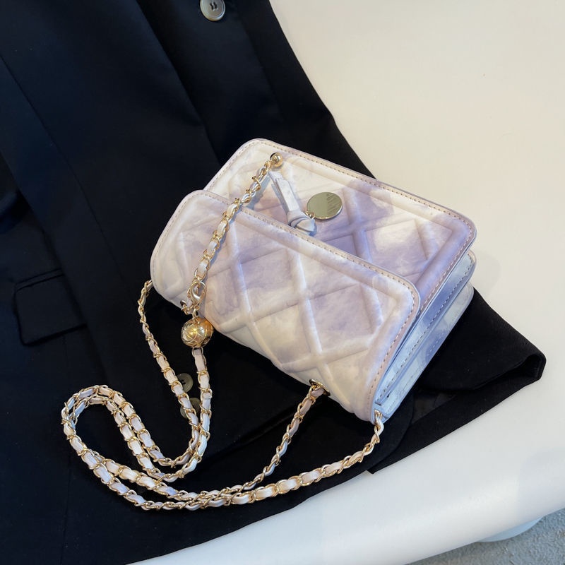 Túi Đeo Chéo Phối Dây Xích Thời Trang Mùa Hè 2022 Dành Cho Nữ