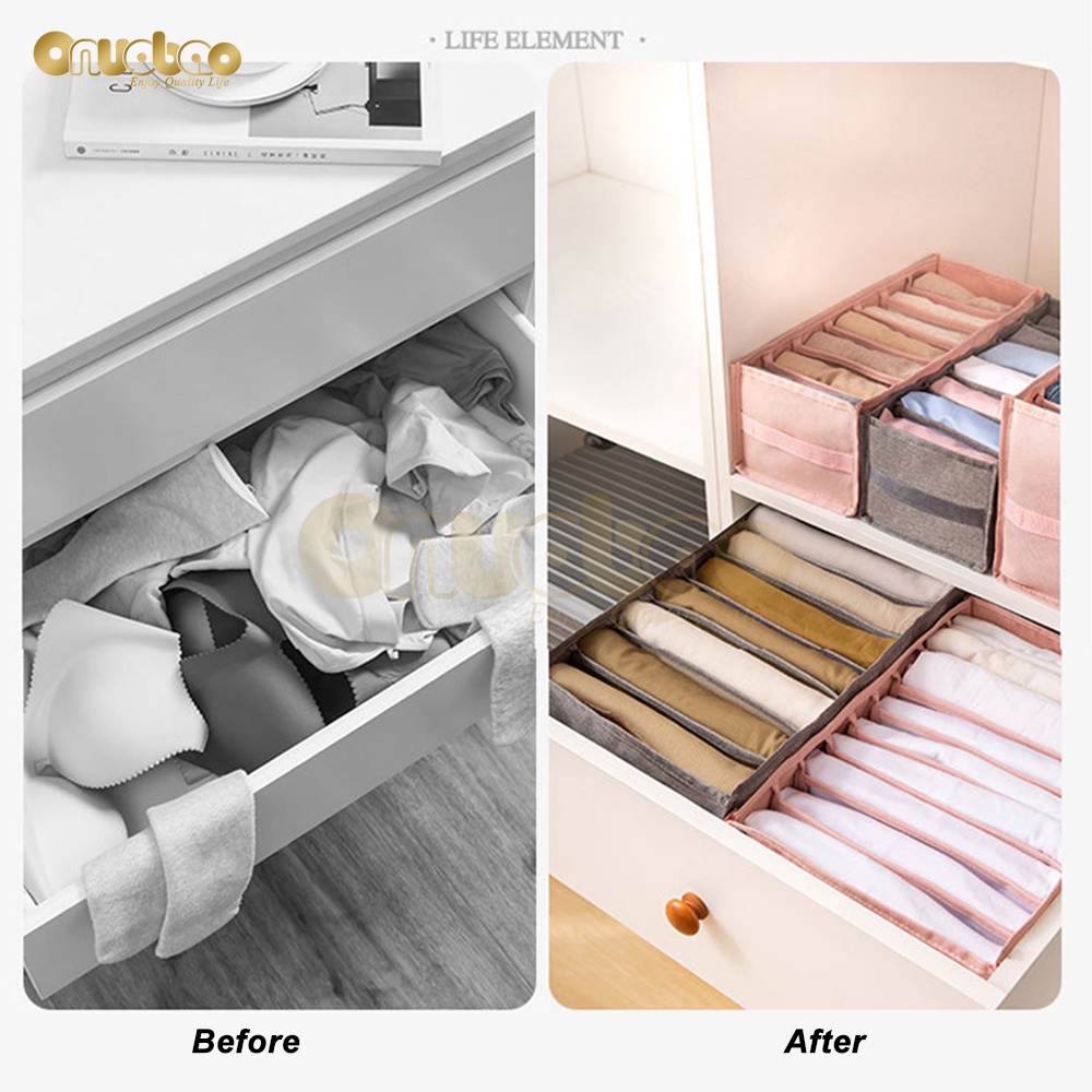 Túi đựng quần áo Onuobao bằng vải polyester gấp gọn có thể giặt được
