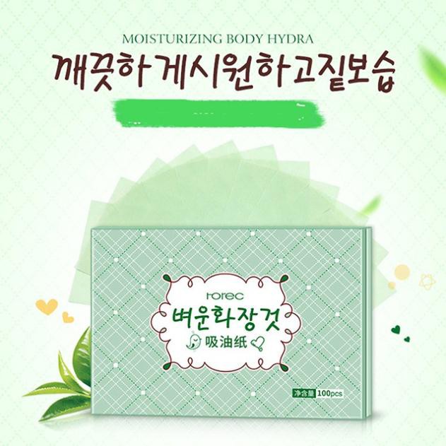 Gói 100 tờ giấy thấm dầu Rorec của Bioaqua | BigBuy360 - bigbuy360.vn