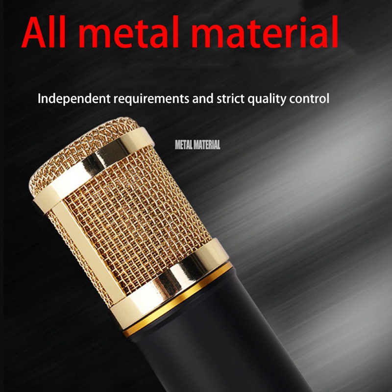 COD Bm-800 Condenser 3.5 mm Wired Recording Microphone for Studio Pc