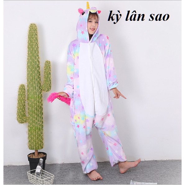 FREESHIP TỪ 99K_Bộ đồ liền thân hình thú có kỳ lân cầu vồng và kỳ lân sao | BigBuy360 - bigbuy360.vn